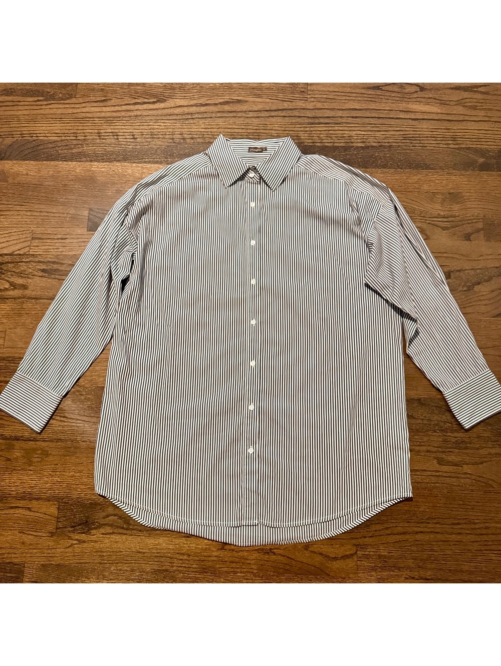 J.McLaughlin Flannery Striped Long Sleeve Collared Button Down SZ XL